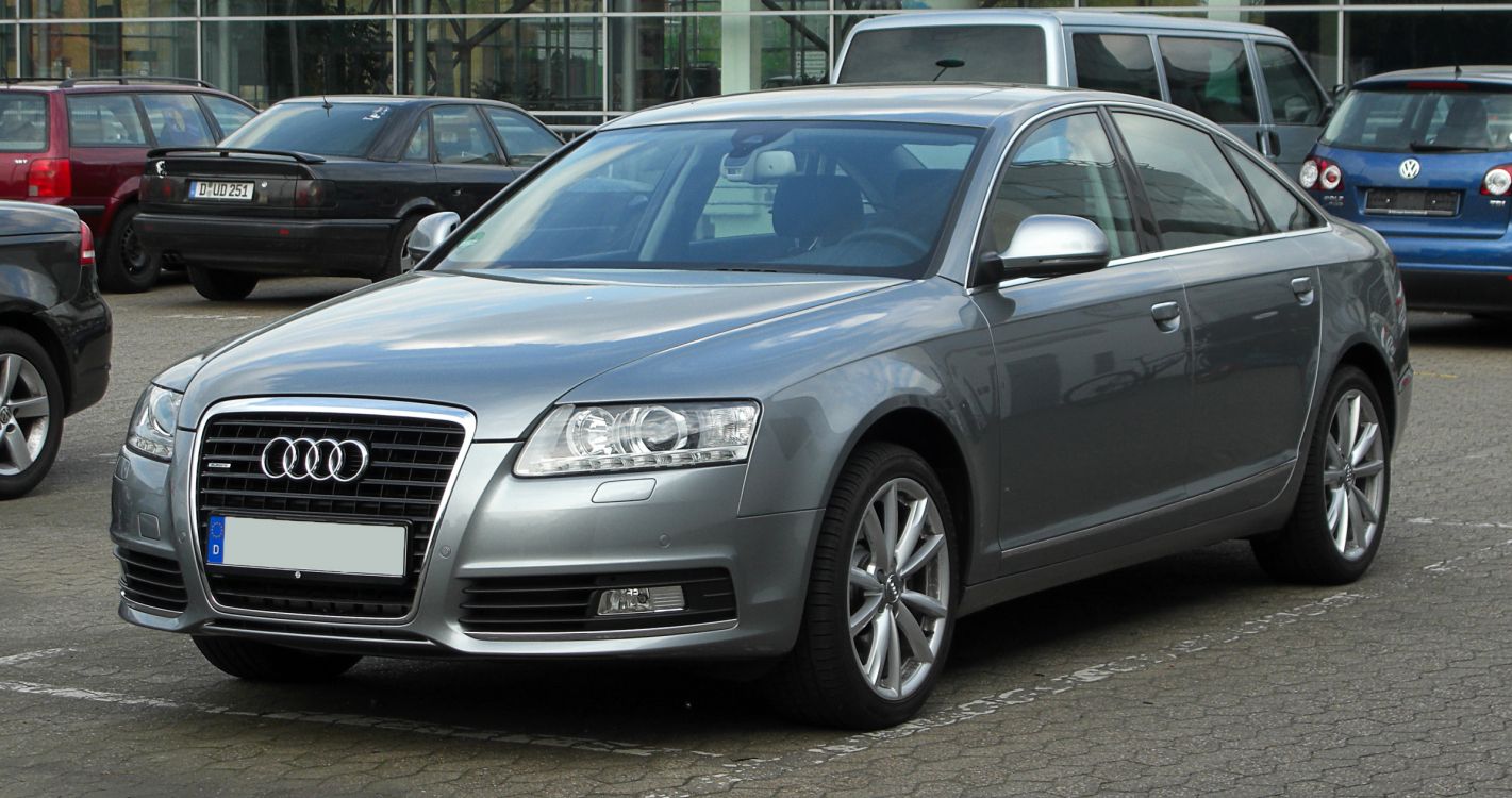 blue audi a 4 sedan