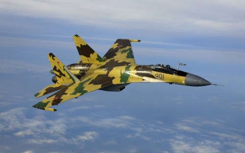 Image black fighter jet flying in the sky during daytime