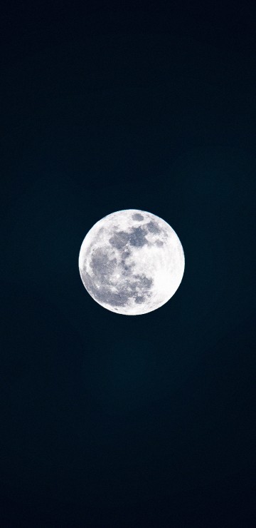 Image full moon in dark night sky