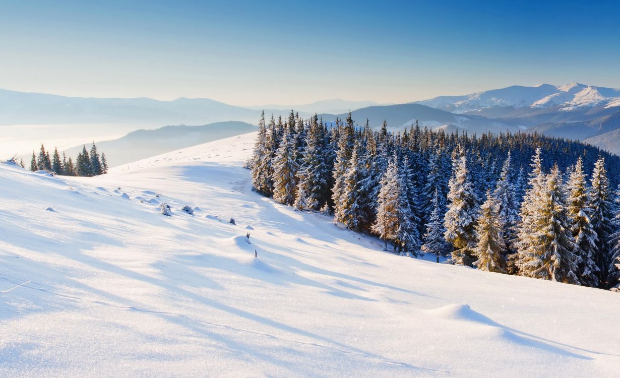 冬天, 多山的地貌, 荒野, 山脉, 滑雪道 壁纸 3608x2200 允许