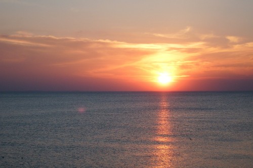 Image baltic sea, sea, horizon, sunset, sunrise