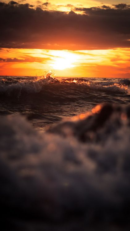 气氛, 琥珀色, 自然景观, 橙色, 余辉 壁纸 1080x1920 允许