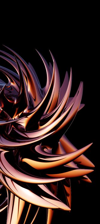 Flamme, Schwarz, Orange, Grafik-design, Design. Wallpaper in 1440x3216 Resolution