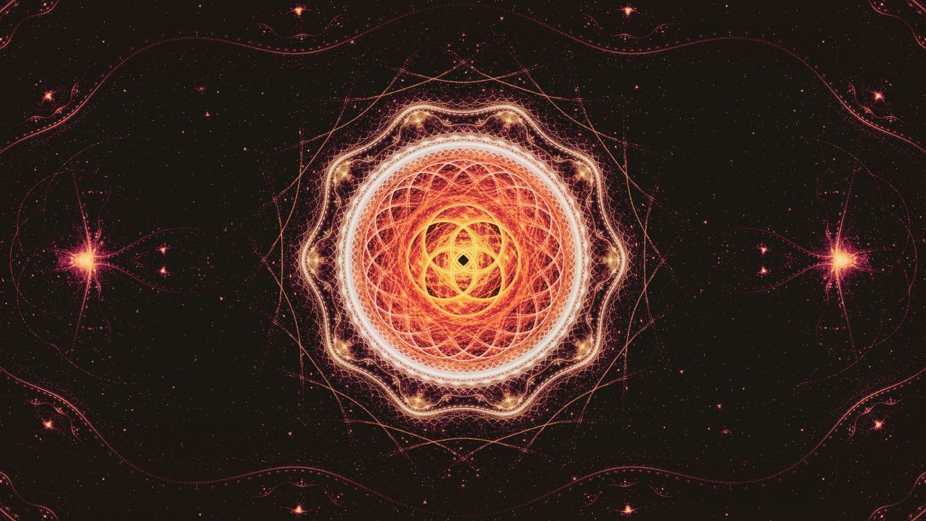 Braune Und Schwarze Runde Abbildung. Wallpaper in 3840x2160 Resolution