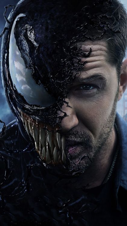 Affiche Tom Hardy Venom, Tom Hardy, Venin, Eddie Brock, Affiche. Wallpaper in 2160x3840 Resolution
