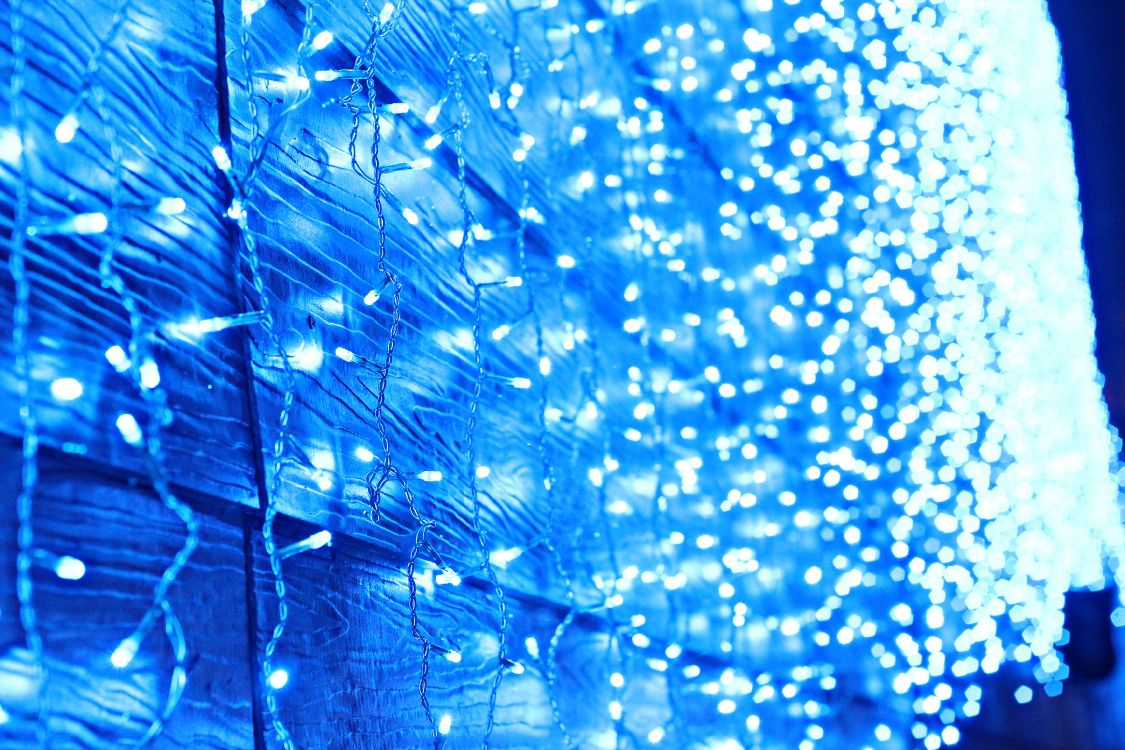 Weihnachtsbeleuchtung, Blau, Licht, Wasser, Electric Blue. Wallpaper in 3456x2304 Resolution