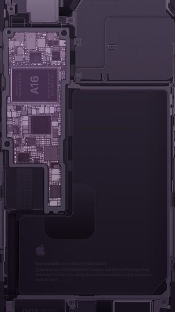 Image iPhone 14 Pro schematic – Deep Purple