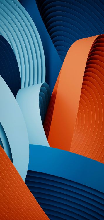 橙色, Azure, 料酒店, 艺术, 和阴影的色彩 壁纸 1420x3000 允许