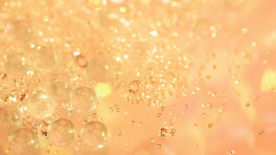 Image water droplets on orange surface