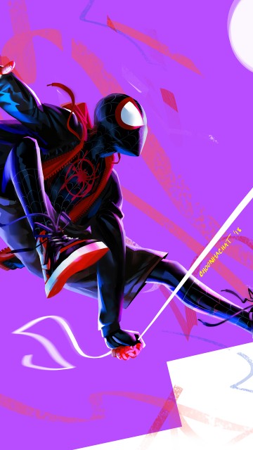 Image Miles Morales, spider-man, marvels spider-man miles morales, marvel comics, animation