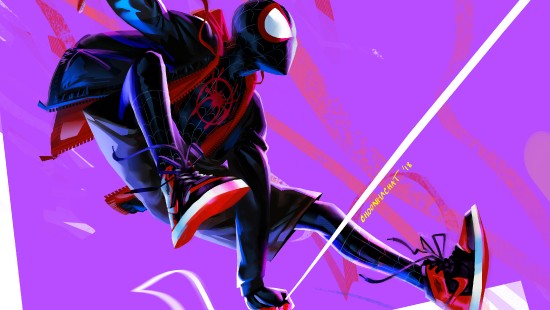 Image Miles Morales, spider-man, marvels spider-man miles morales, marvel comics, animation