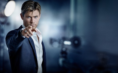 Image chris hemsworth, suit, celebrity, gentleman, white collar worker