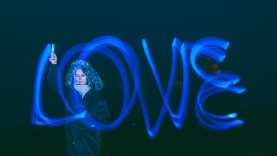 Image blue, light, electric blue, graphics, neon