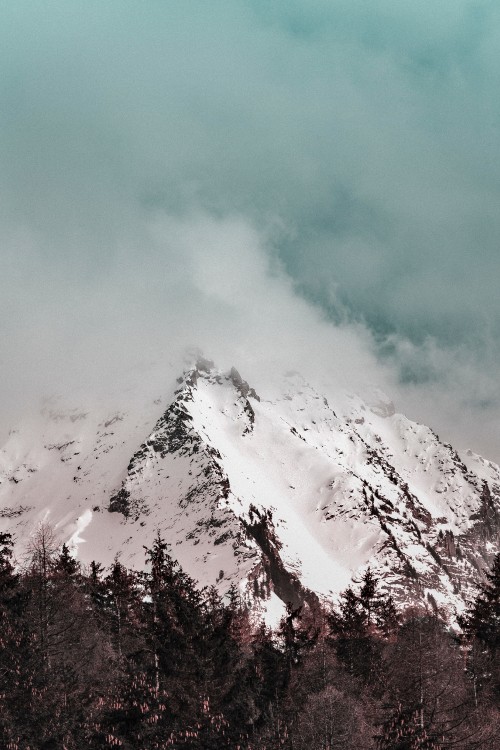 Image mountain range, mountain, snow, cloud, mountainous landforms