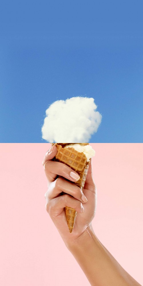 Image LG, LG G8 ThinQ, ice cream cone, android, cooking