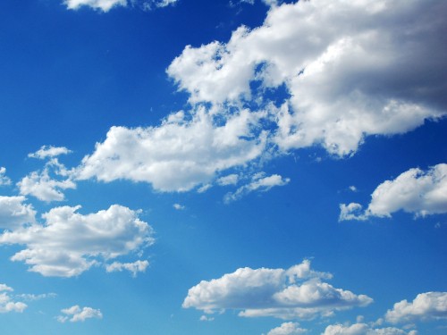 Image white clouds and blue sky during daytime