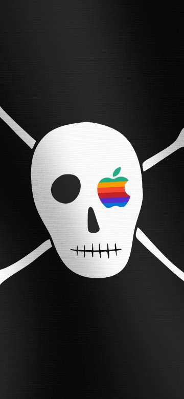 hd skull apple logo wallpaper