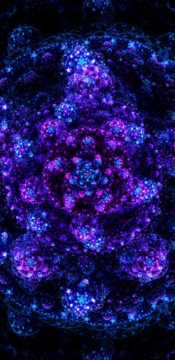 Image purple and black abstract painting