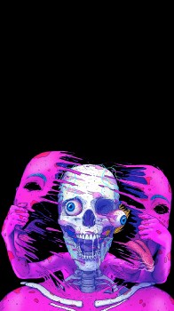 Soul Galaxy purple skeleton HD phone wallpaper  Pxfuel