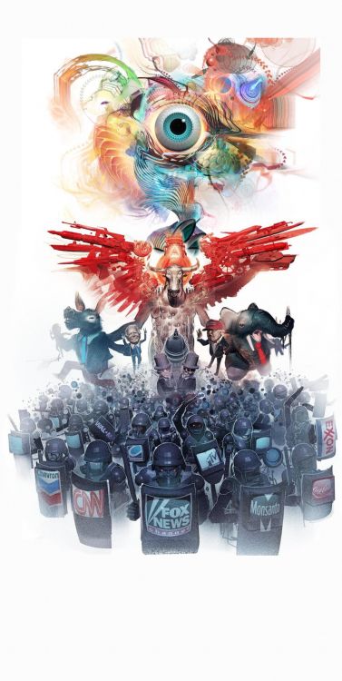 Bestia Android Jones, Artista, Arte, Rojo, Material Natural. Wallpaper in 1030x2048 Resolution