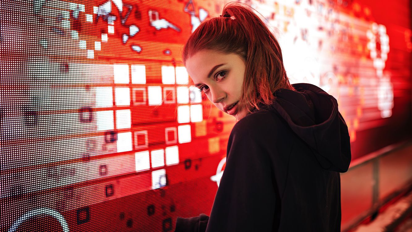 Portrait, Elektronische Dance-Musik, Schönheit, Design, Muster. Wallpaper in 3840x2160 Resolution