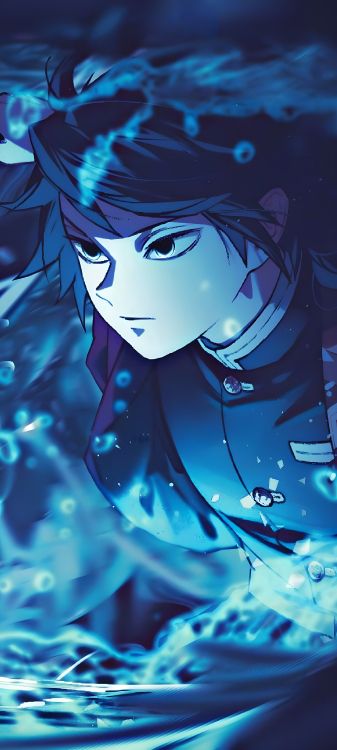 L'anime, Anime, Dessin Animé, Nezuko Kamado, Zenitsu Agatsuma. Wallpaper in 2880x6400 Resolution