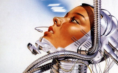 Image illustration, robot, nose, eyebrow, cyborg