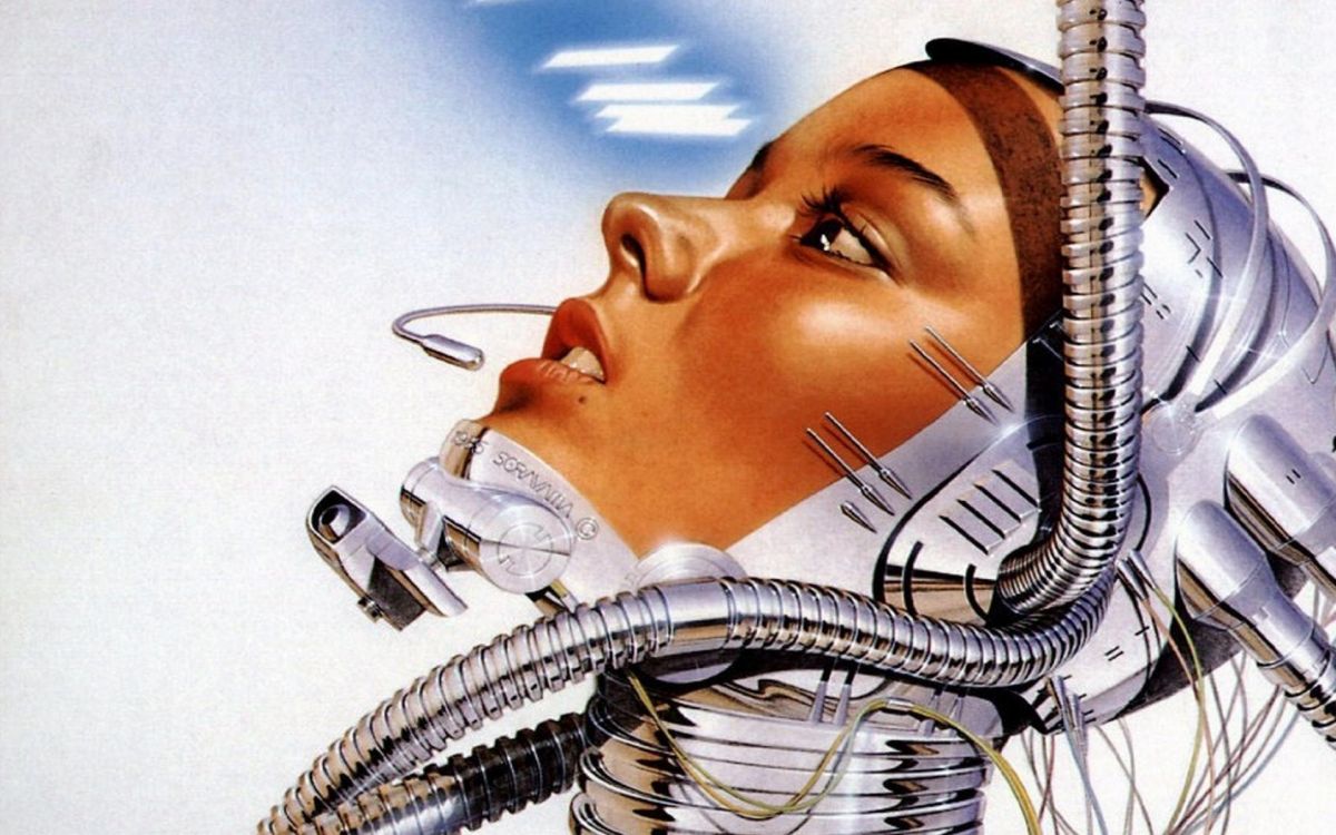 illustration, robot, nose, eyebrow, cyborg