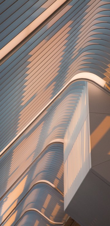 Image brown and white striped wall