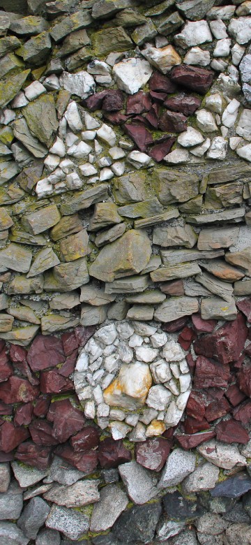 Image white and gray stone fragment
