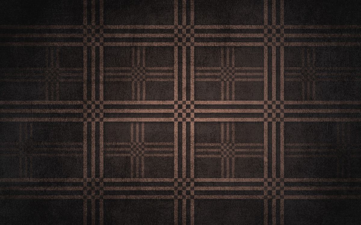 brown and white checkered textile