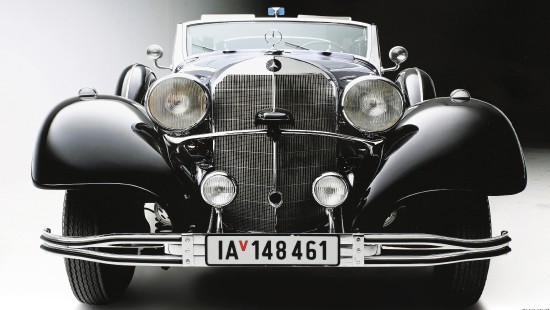 Image black and silver vintage car