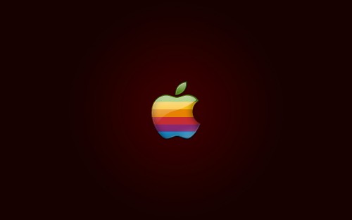 Image purple and pink apple logo