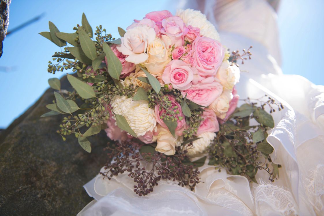 Fondos de Pantalla Ramo de Flores, Las Rosas de Jardín, Boda, Diseño