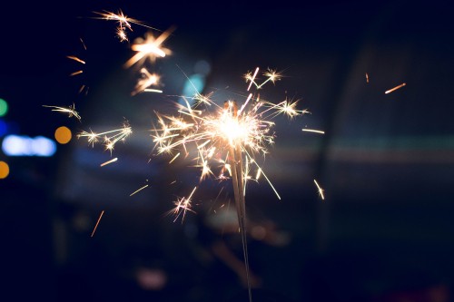 Image fireworks, sparkler, new years day, night, diwali