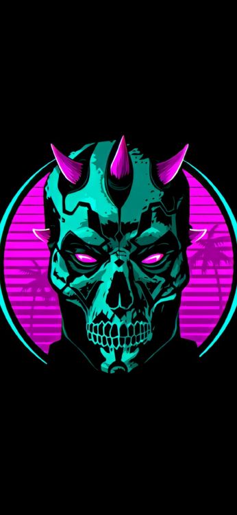 Crâne, T-shirt, Chemise, Détail, Vêtement. Wallpaper in 1080x2340 Resolution