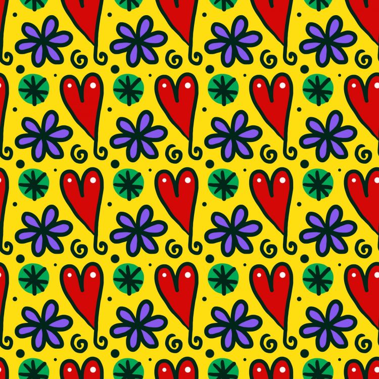 Textil Floral Verde y Amarillo. Wallpaper in 2000x2000 Resolution