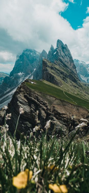 Paysage Naturel, Pente, Terrain, Prairie, Les Reliefs Montagneux. Wallpaper in 1080x2340 Resolution