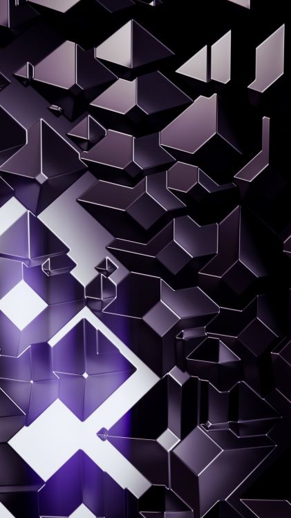 Muster, Design, Purpur, Schwarz, Dreieck. Wallpaper in 2531x4500 Resolution