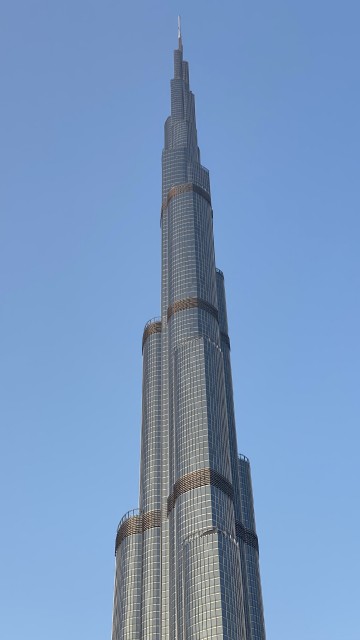 Image dubai, burj khalifa, skyscraper, national historic landmark, blue