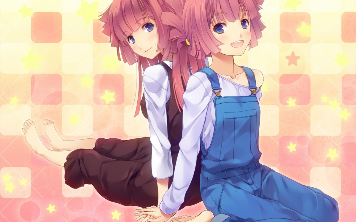 Fille Aux Cheveux Bruns en Uniforme Scolaire Bleu Personnage Anime. Wallpaper in 1920x1200 Resolution