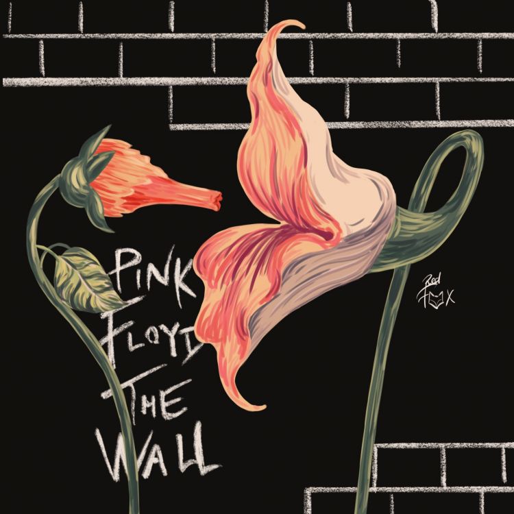 Pink Floyd, Espaces Vides, Illustration, la Floraison de la Plante, Art. Wallpaper in 2048x2048 Resolution