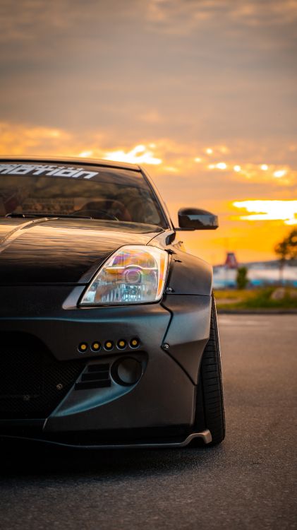 Conejito Cohete 350z, Nissan, Deportivo, Coche, Nissan Skyline. Wallpaper in 2250x4000 Resolution