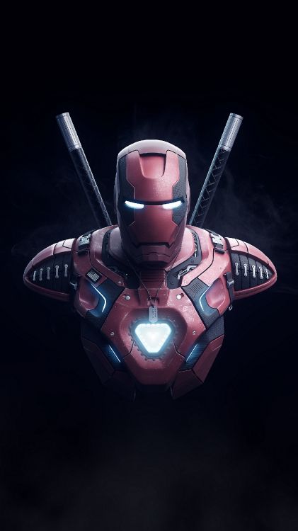 Iron Man Todesrüstung, Iron Man, Marvel Comics, Rüstung, Held. Wallpaper in 1800x3200 Resolution
