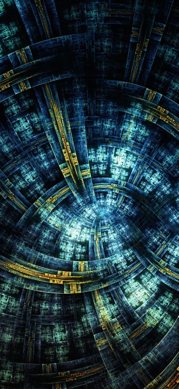 Image black and brown ceiling with lights