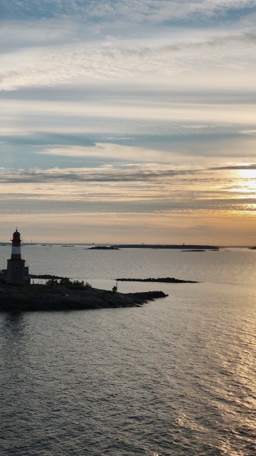 Image water, cloud, tower, beacon, horizon