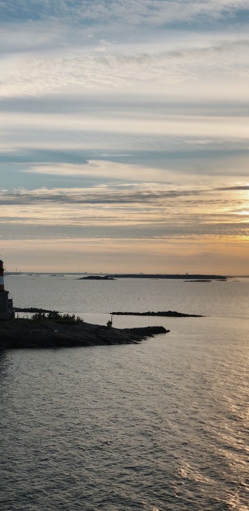 Image water, cloud, tower, beacon, horizon