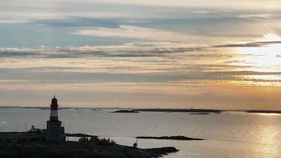 Image water, cloud, tower, beacon, horizon