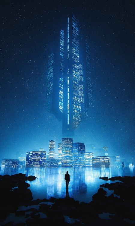 blue, water, skyscraper, atmosphere, building