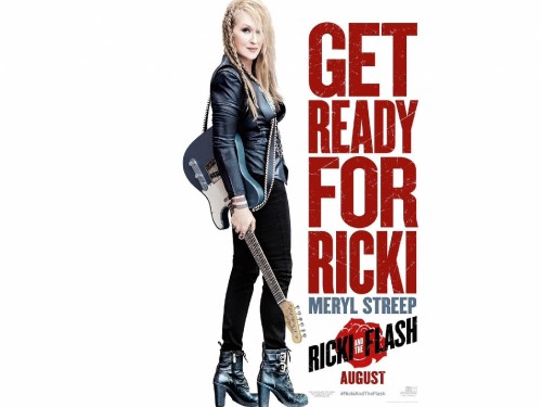 Image ricki and the flash, meryl streep, poster, album cover, celebrity